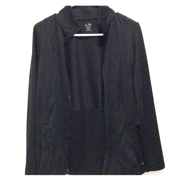 Black athletic zip up jacket - Picture 1 of 1
